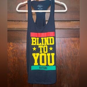 Black racer back tank top never worn